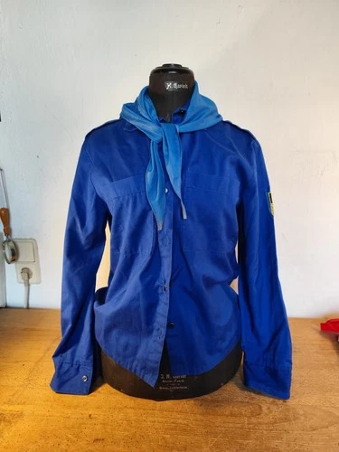 FDJ blouse shirt scarf GDR uniform cotton pioneer shirt costume