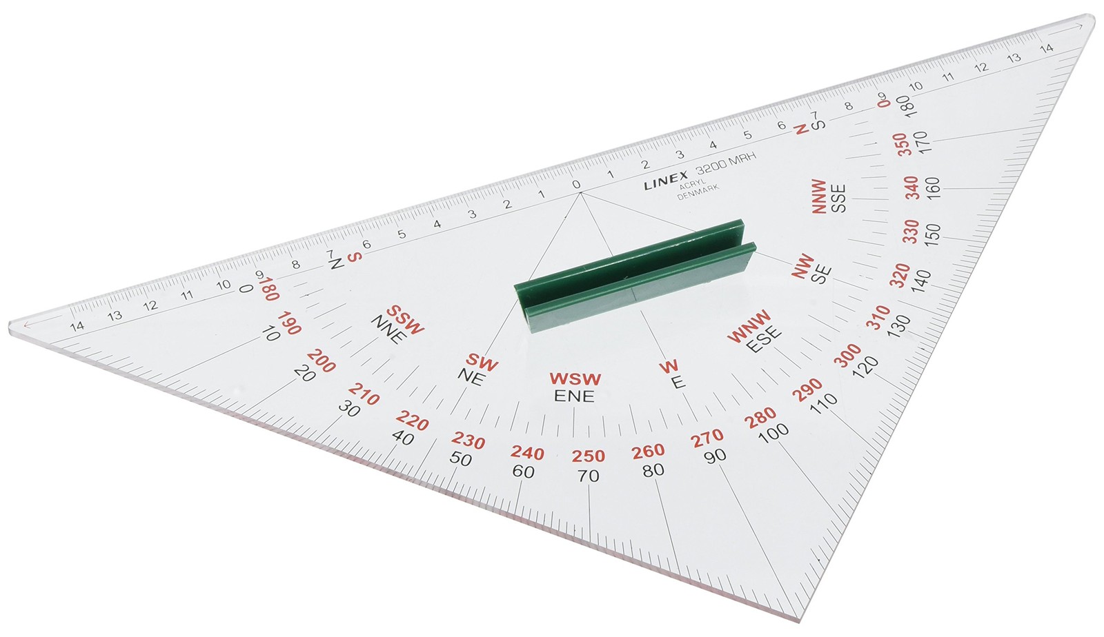 Linex 100413035 Nautical Protractor Bi-Colour Labelled with Plastic Handle and V 6890₽