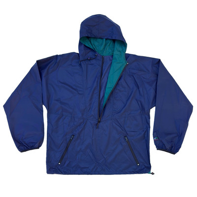 Helly Hansen Navy Blue Retro Hooded Lightweight Windbreaker Outer Shell Jacket