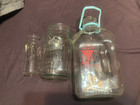 half gallon milk bottle Terrace Park Dairy ,w Kerr jar & half pint cream bottle — photo 3