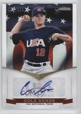2012 Panini USA Baseball National Team 15U Signatures /299 Cole Sands Auto fm0