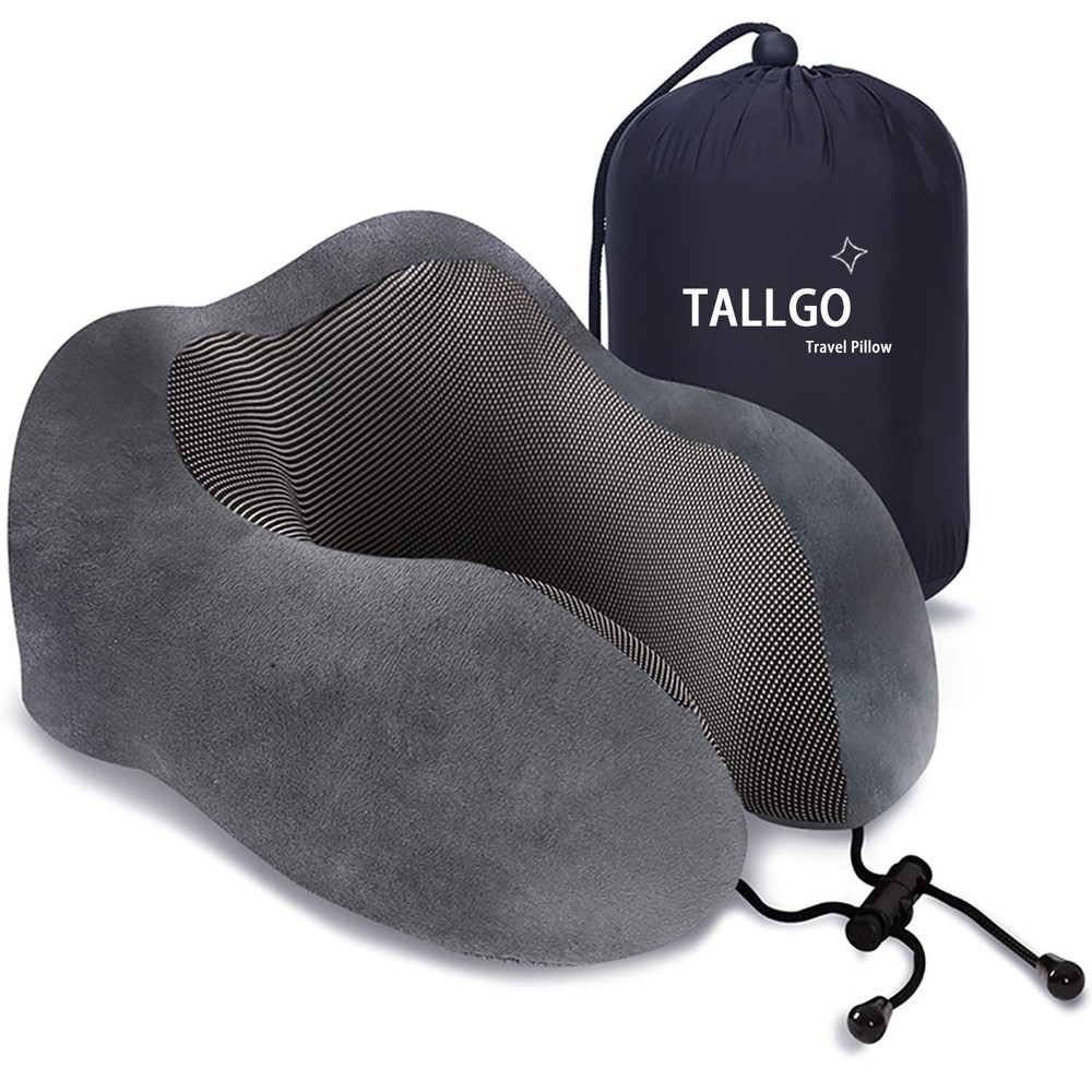 Travel Pillow, Best Memory Foam Neck Pillow Head Support Soft Pillow for Slee...