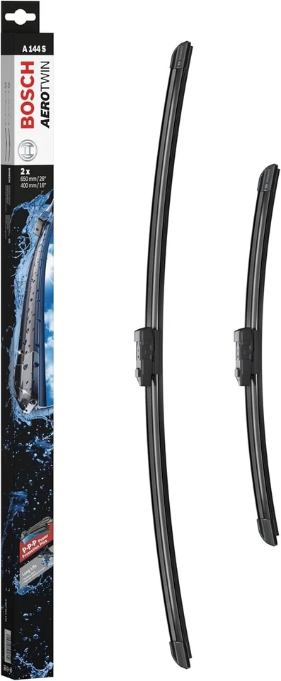 2 лезвия стеклоочистителя (пара) плоские / типа Aero для FORD FIESTA Front 2012 в комплекте Bosch - Изображение 2 из 4