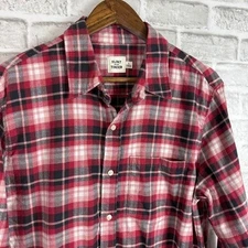 Flint & Tinder Buffalo Plaid Midweight Button Up Flannel Shirt Mens LARGE