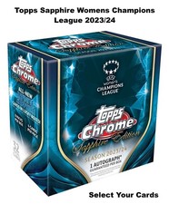 Topps Womens Sapphire UWCL 23-24 Pick Your Cards - Base & Inserts + Variations
