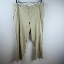 Slazenger Tan Khaki Stretch Flat Front Golf Chino Pants 40 x 32