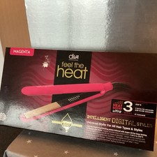 Diva Feel The Heat Intelligent Digital Styler Korean Hair Straighteners Magenta