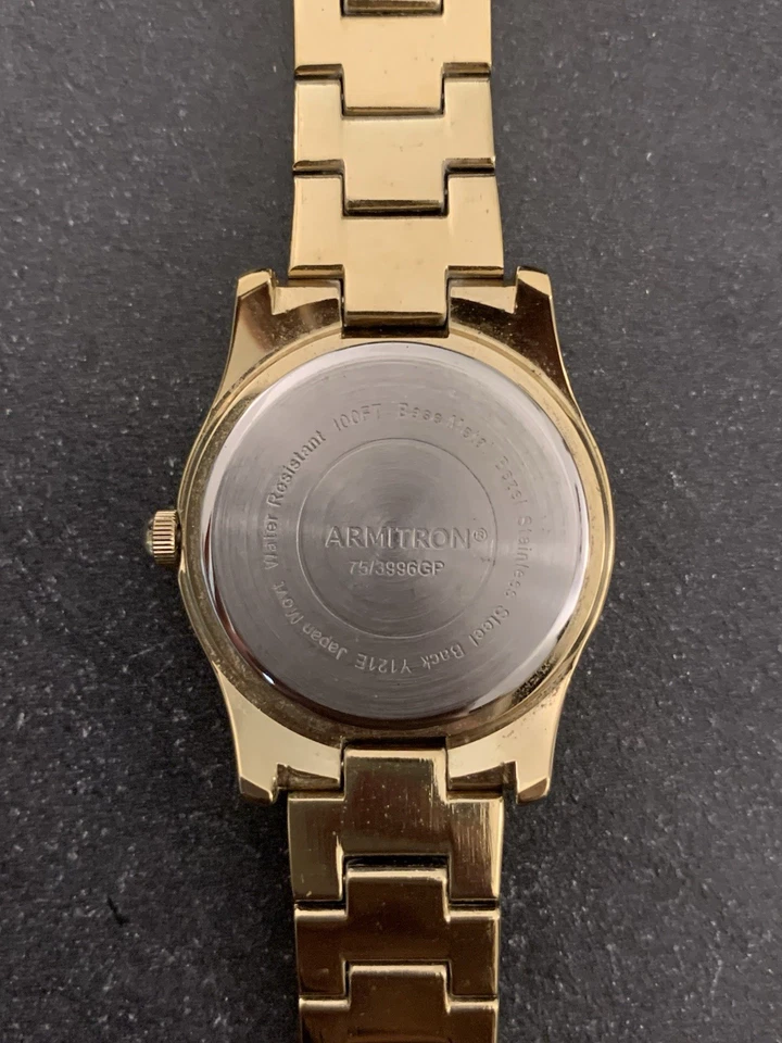 Женские часы Armitron 75/3996MPGP подлинный кристалл акцент золотистый браслет - Изображение 4 из 4