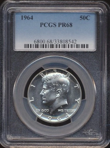 1964 Kennedy Half Dollar PCGS PR 68