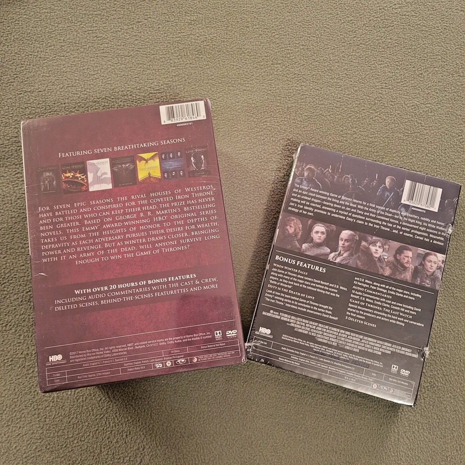 Game Of Thrones: Seasons 1-7 DVD Box Set & Season 8 DVD Box Set - ALL NIB - Image 2 of 4