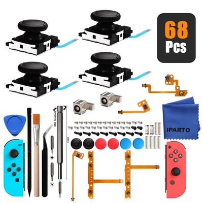 iParto 4 Pack Joystick Analog Thumb Stick for Nintendo Switch Joy Con... 