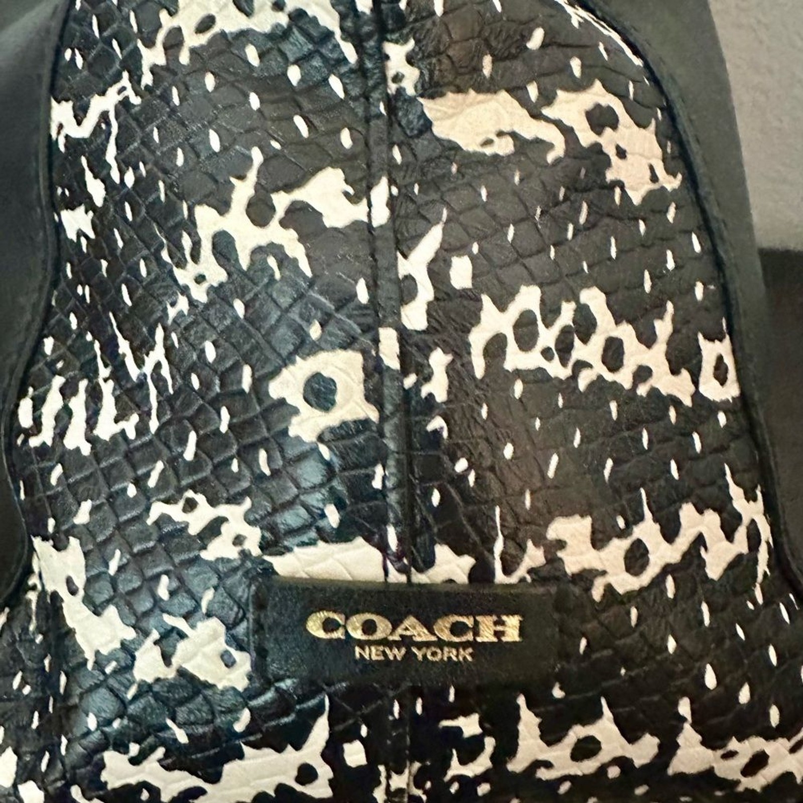 Coach Bleecker Two Tone Python Embossed Leather C… - image 7