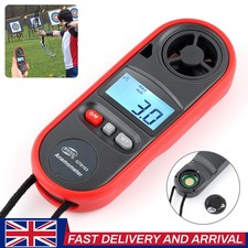 Digital Anemometer Air Flow Meter Wind Speed Gauge Portable Handheld Thermometer