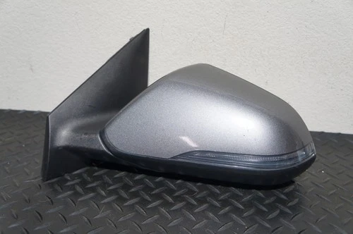 2015-2020 Hyundai Sonata OEM Driver Side Power Side Mirror Gray Blind Spot