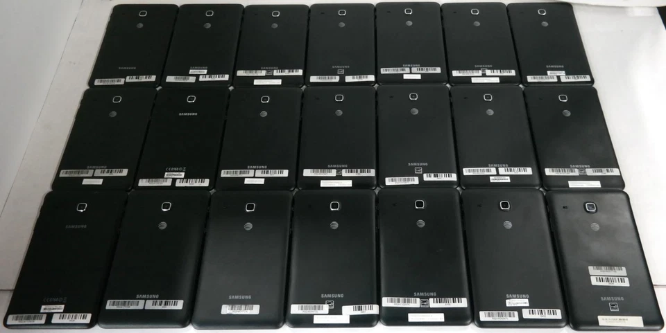 Lot 21 Samsung Galaxy Tab E 8.0" SM-T377A 4G AT&T 16GB BLACK CRACKED SCREEN READ - Image 2 of 4