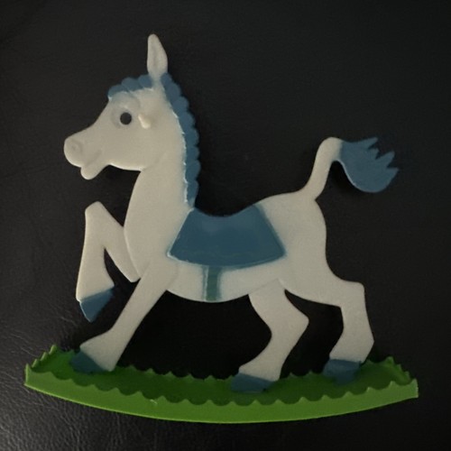 Set bambola vintage Flatsy Filly cowgirl e cavallo a dondolo ideale - Foto 4 di 6