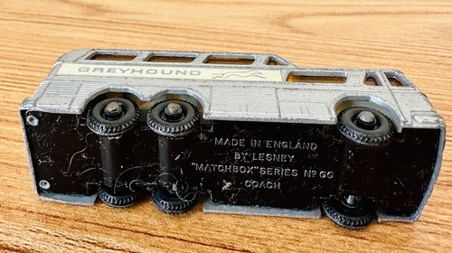 Vintage Matchbox Lesney Coach No 66 Greyhound Bus 1968 Toy - Picture 5 of 5