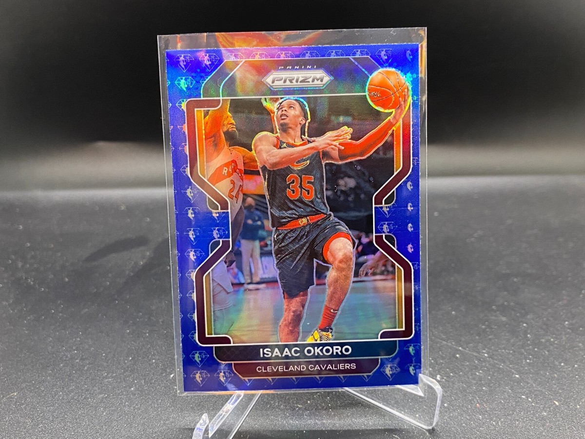 Isaac Okoro 2021-22 Prizm 75th Anniversary Blue Diamond #212
