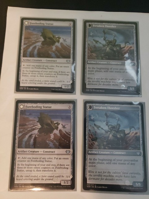 MTG Foreboding Statue // Forsaken Thresher Innistrad: Crimson Vow 256/ ...