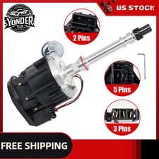 SBC BBC Chevy HEI Distributor Black Cap 65K Volt Coil - 283 305 350 396 427 454