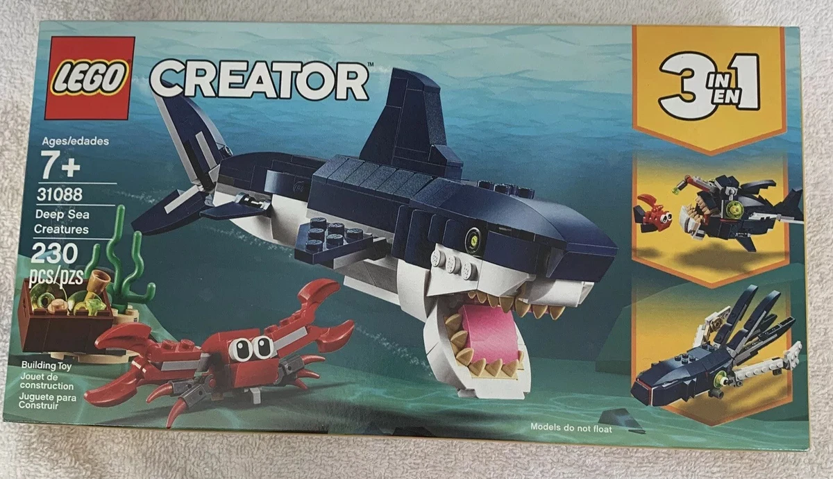 LEGO Creator 31088 Deep Sea Creatures 3 in 1 230 Pieces Age 7