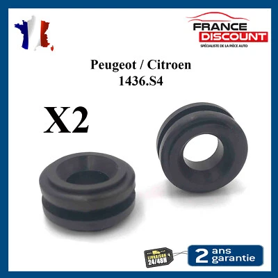 Support Caoutchouc Boitier Filtre à Air par 2 prévu pour PSA 1.6 HDI 1436.S4 - Photo 1/4