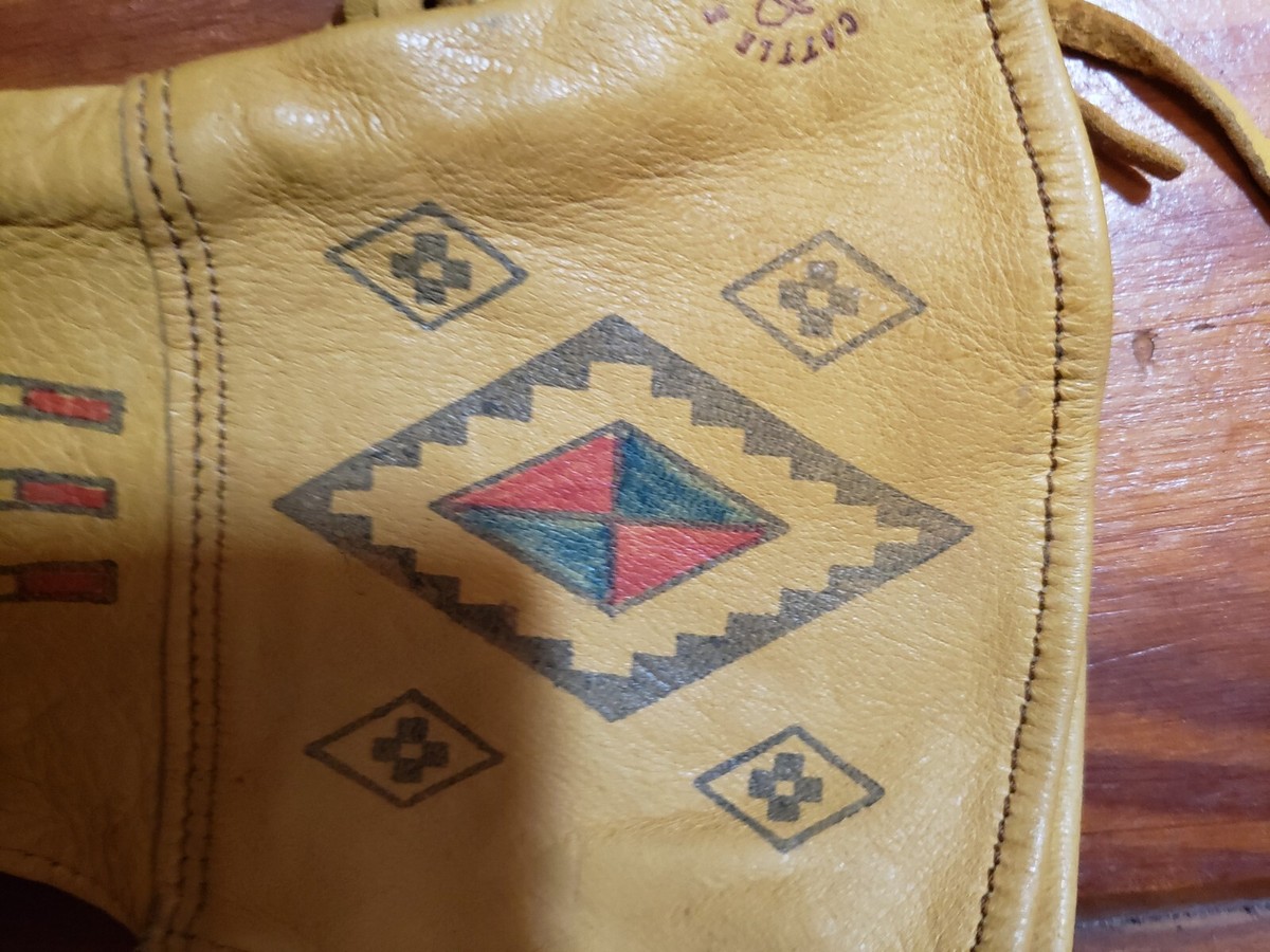 Vintage Ralph Lauren Handpainted Fringed Cattle Kate