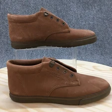 Easy Spirit Shoes Womens 7.5 B Casual Sneakers Comfort Brown Leather Lace Up