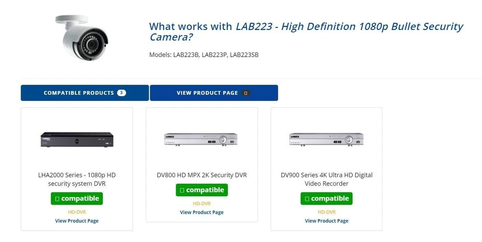 Lorex LAB223B High Definition 1080p Bullet Security Camera 2MP, NEW - Image 4 of 4