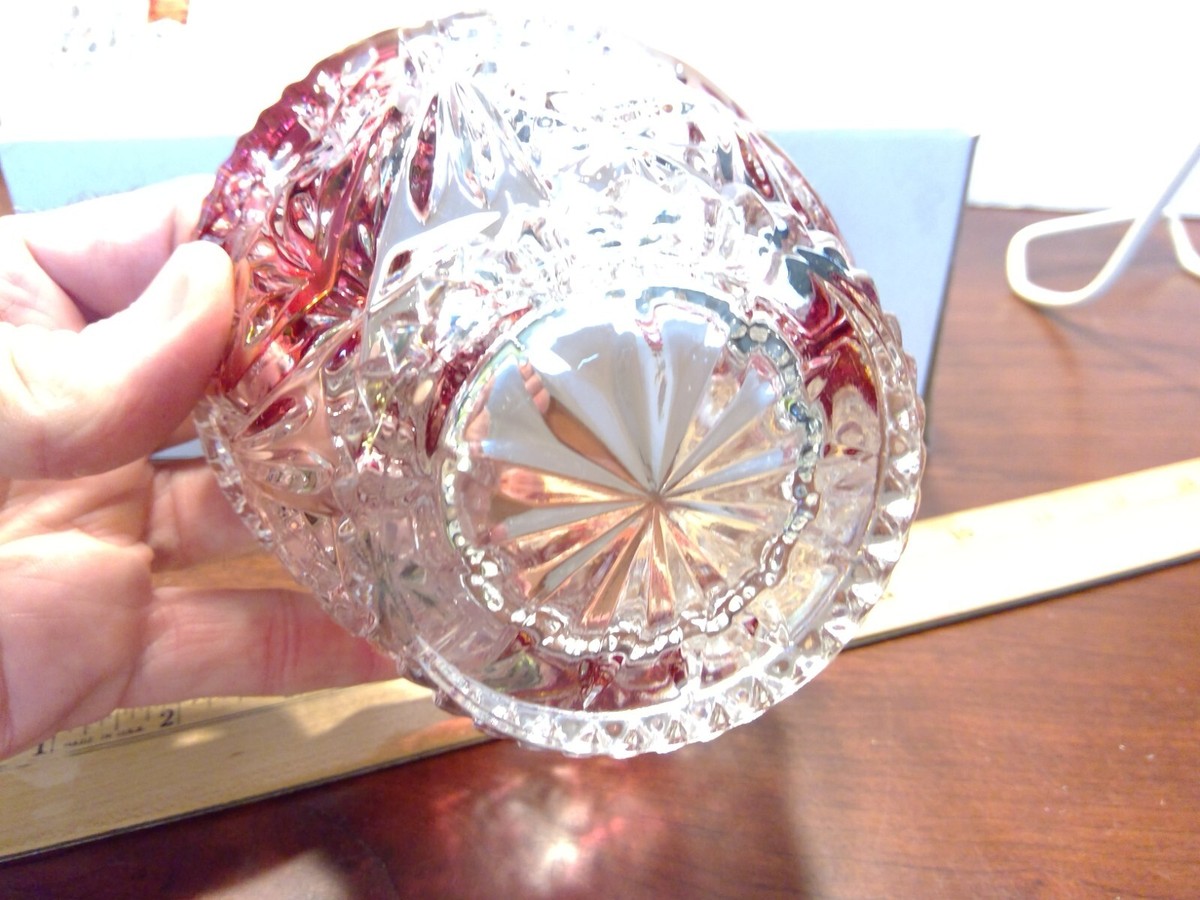 【未使用 】高級ガラス  ドイツ Anna Htte Bleikristall Anna Hutte Crystal/アンナヒュッテ クリスタルベース 北欧雑貨