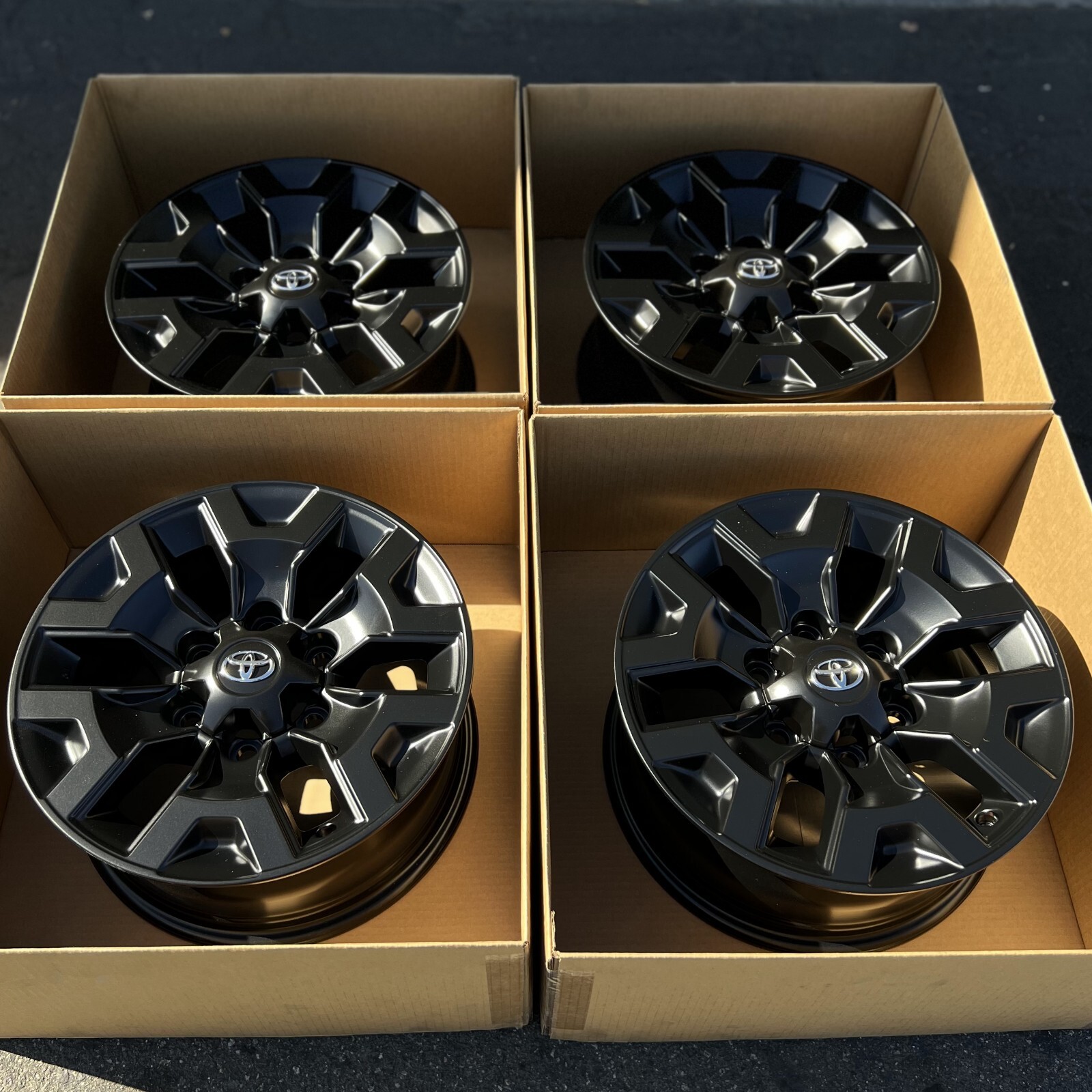 16" Toyota TRD Factory OEM wheels rims satin black Powder coat