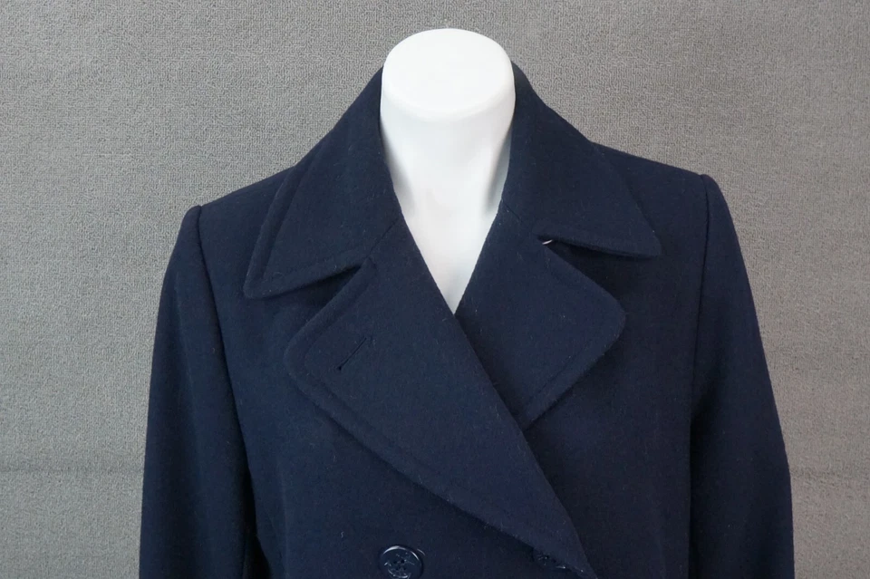 Chaquetón Pendleton Vintage Para Mujer Azul Corderos Lana Nylon Doble Pecho Talla L Foto 2 de 4