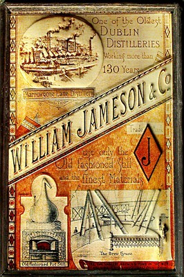 William Jameson - Dublin Destilleries Blechschild, 20x30 cm, gewölbt & geprägt