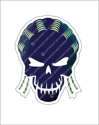 Suicide Squad Character vinyl decal sticker supervillain movie Joker Harley Gift - Picture 9 of 9