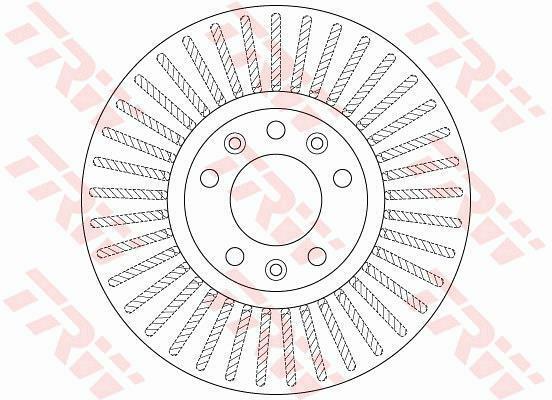 Disques de frein TRW DF6419 pour train avant de berline