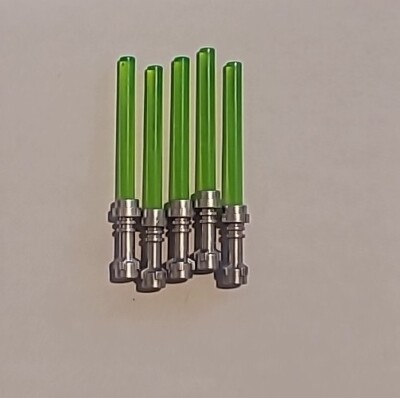 Lego Star Wars 5 Laserschwerter Grün Trans Bright Green Jedi Luke Yoda *NEU*