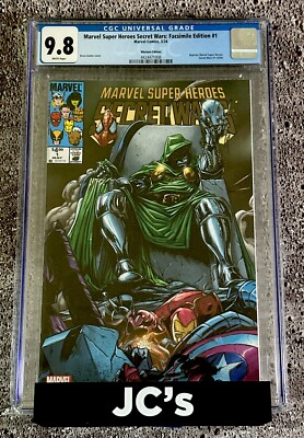 MARVEL SUPER HEROES SECRET WARS #1 CGC 9.8 CVR-K DOOM CVR DREW ZUCKER EXCL FACS