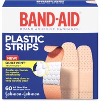 Johnson & Johnson Adhesive Bandages Plastic All One Size 3/4 60/bx 5635 Johnson & Johnson Adhesive Bandages Plastic All One Size 3/4 60/bx 5635