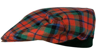 Herren Schottenkaro Flatcap MacNaughton uralt Tartan kariert Einheitsgröße schottisch hergestellt Mütze