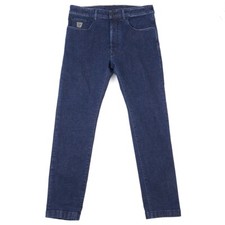 Handpicked Tapered Regular-Fit 'Imola' Deep Blue Stretch Denim Jeans 33x29 NWT