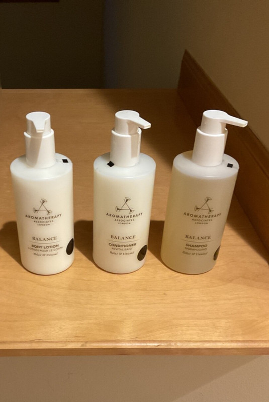 3 - Aromatherapy Associates SHAMPOO/CONDITIONER/BODY LOTION 300ml/10 fl oz - NEW
