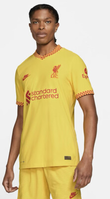 NIKE 2021-22 Liverpool AUTHENTIC ADV MATCH 3rd Jersey Yellow/Red