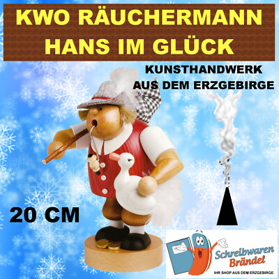 KWO DIE DICKEN RÄUCHERMANN HANS IM GLÜCK - RÄUCHERFIGUR FÜR RÄUCHERKERZEN 21636