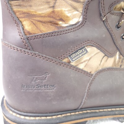 Irish Setter Red Wing Mens Boots Size 10 Waterproof Hunting Camo Thinsulate 200g Red Wing Irish Setter 200G Hunting Boots Size 10.5 D  main image 4