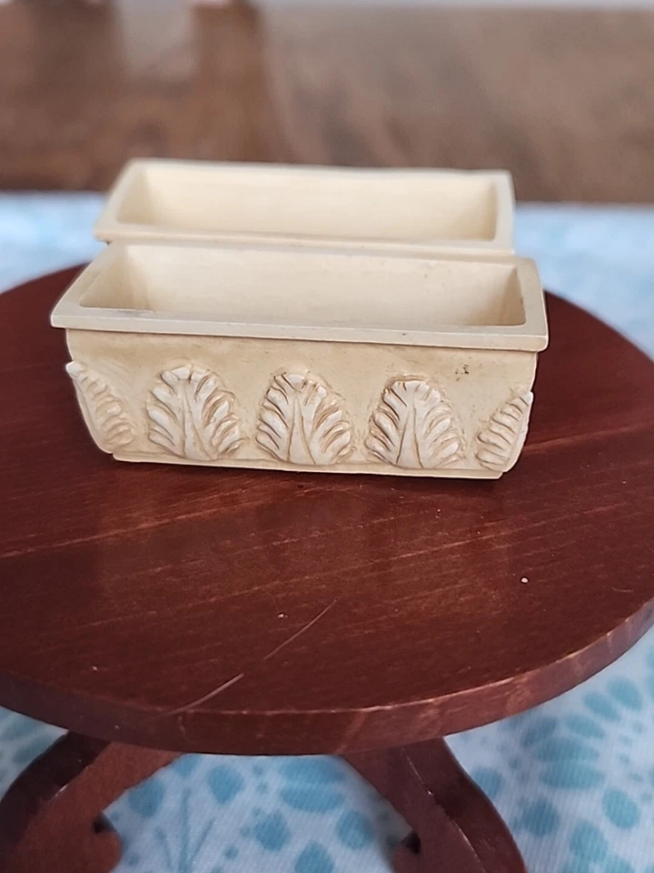 Dollhouse Miniature Window Box Planters by Falcon 1:12 Set Lot of 2 Vintage - Image 2 of 4