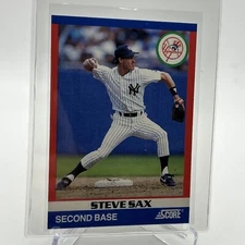 1991 Score 100 Superstars Steve Sax Baseball Card #72 Mint FREE SHIPPING
