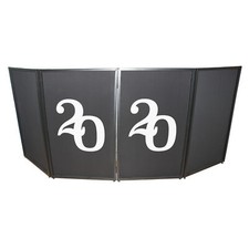 ProX XF-S2020X2 Set of 2 2020 Numerical Facade Enhancement Scrims-White on Black