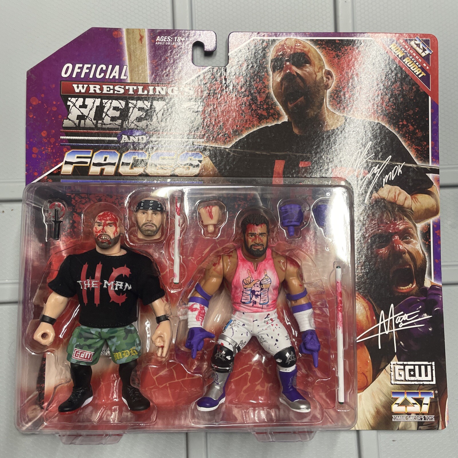Zombie Sailor Toys Heels & Faces 2-Pack GCW NICK GAGE MATT CARDONA Hasbro style