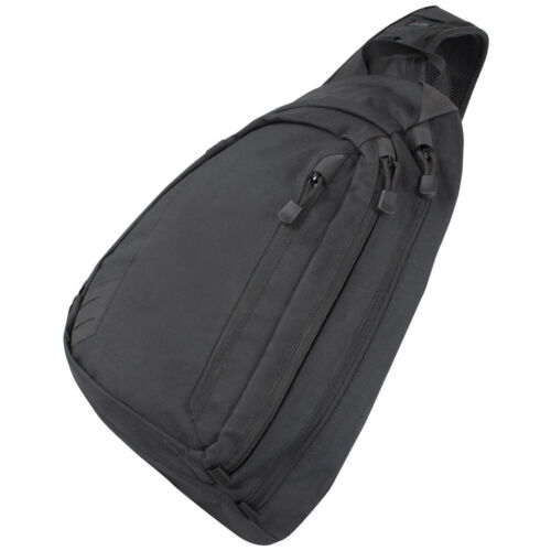 Condor Sector Sling Bag One Strap Padded Military Combat CCW Shoulder Pack Black - Afbeelding 1 van 1