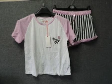 Hey Peachy Dream On Short Stripe Pyjamas Set Size S rrp £23 NH10 PP 04